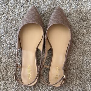 guess cloth mules